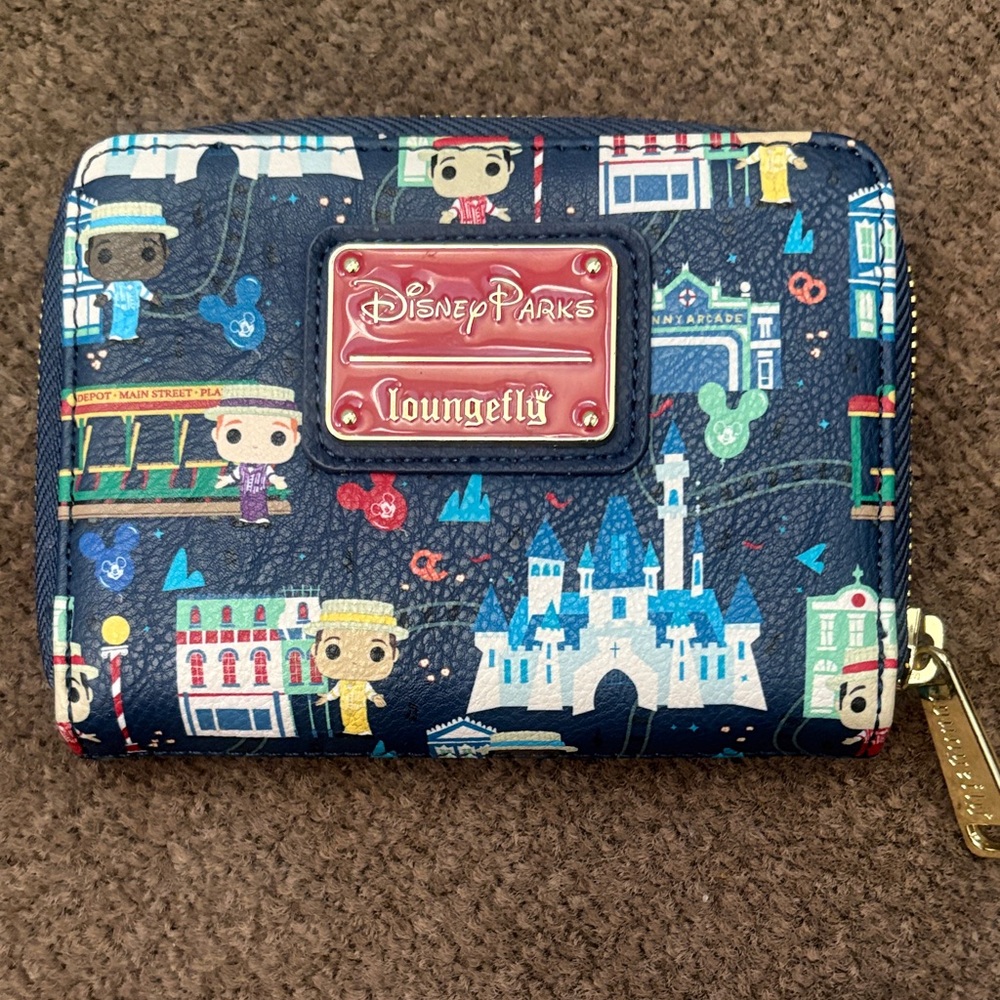 Loungefly Disney Parks Navy Wallet